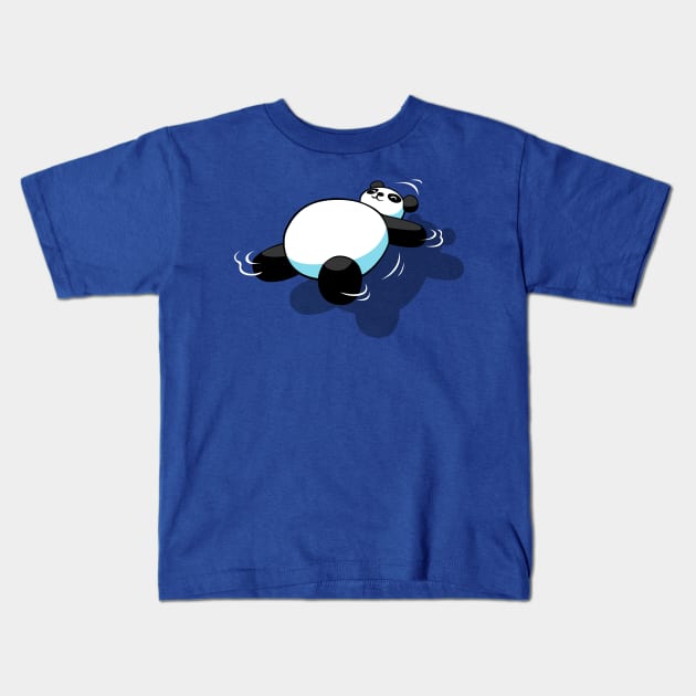 Summer Panda Kids T-Shirt by albertocubatas